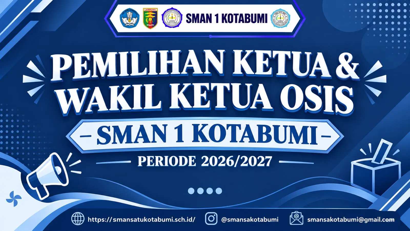 Pemilihan Ketua dan Wakil Ketua Osis SMAN 1 Kotabumi periode 2026/2027