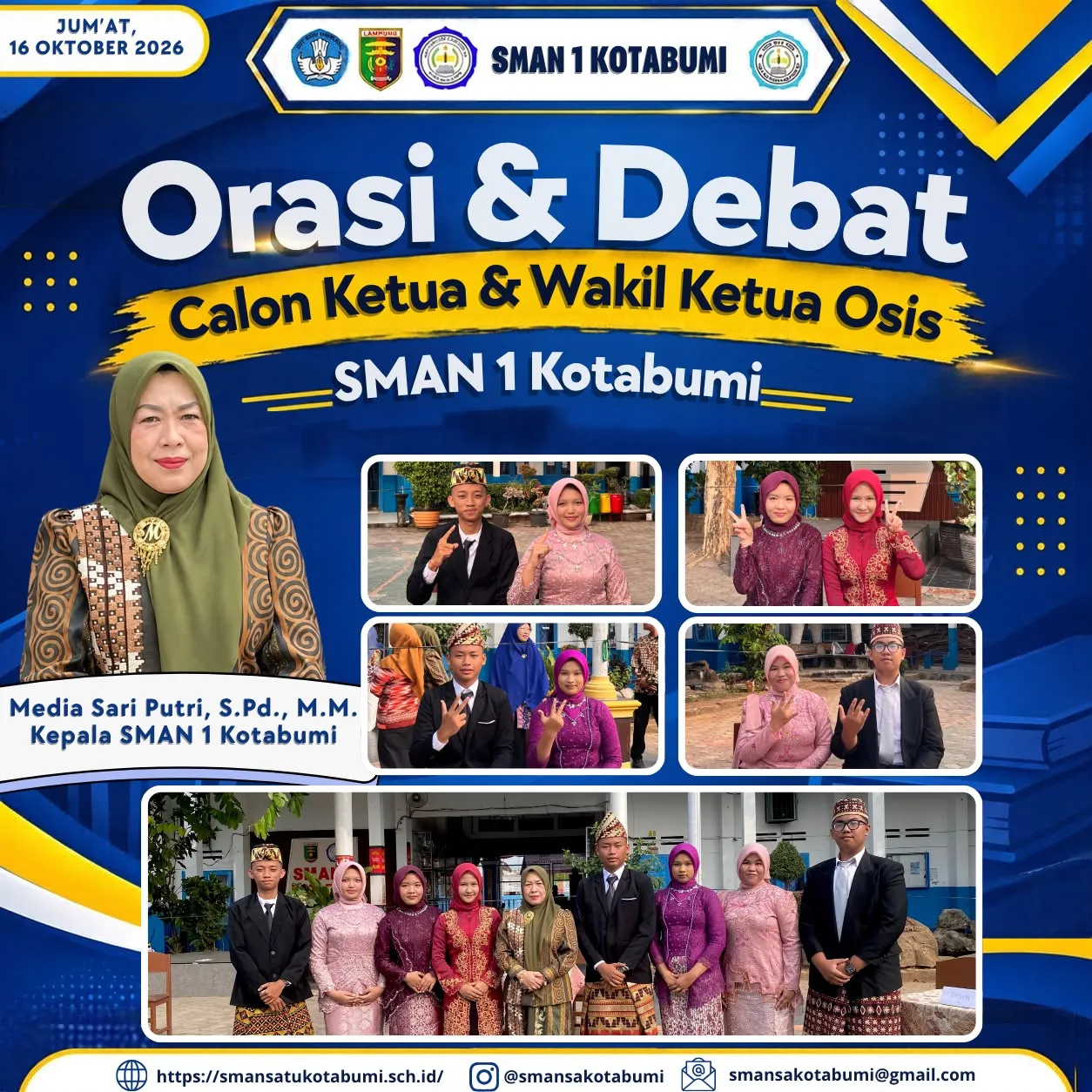 Orasi & Debat Calon Ketua dan Wakil Ketua Osis SMAN 1 Kotabumi